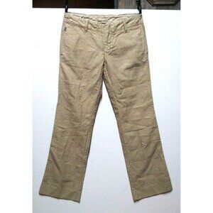 Diesel Pants Womens beige brocade 32x32 Pockets belted boot cotton rayon blend